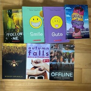 middle school level books lot
